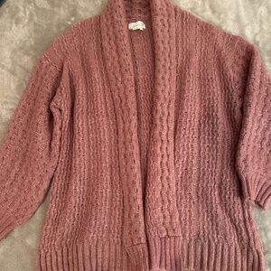 EUC ANTHROPOLOGIE CARDIGAN SZ XL ROSE/PINK